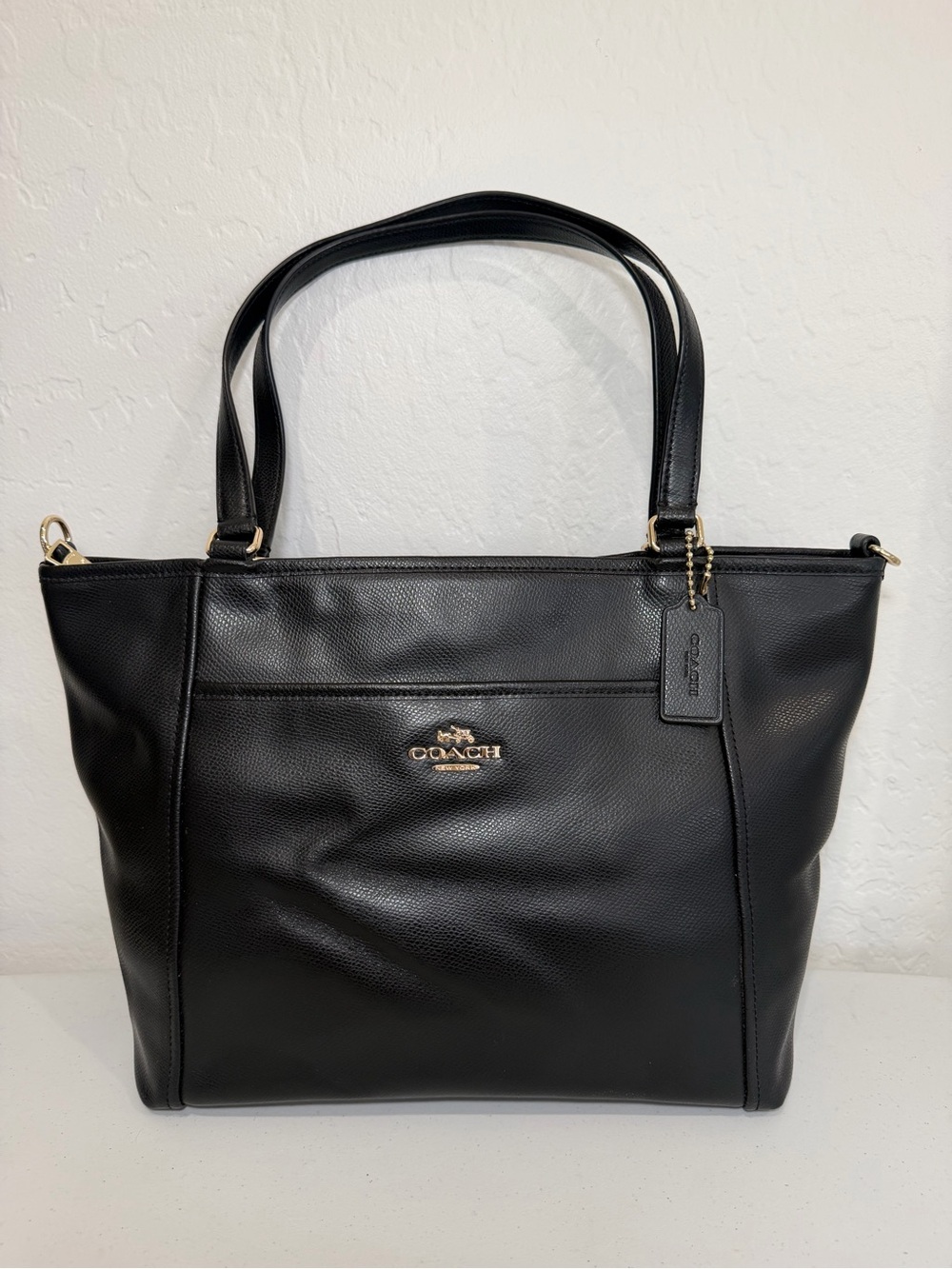 Coach Peyton Black Leather Bag